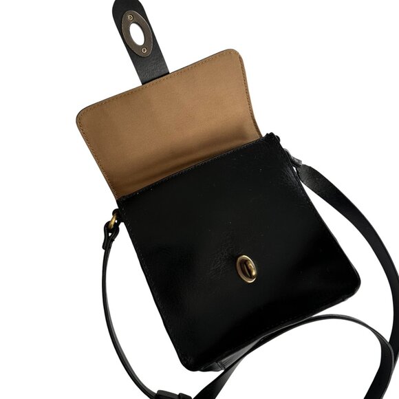 Kelsi Dagger Black Crossbody with Gold Clasp - Picture 11 of 16